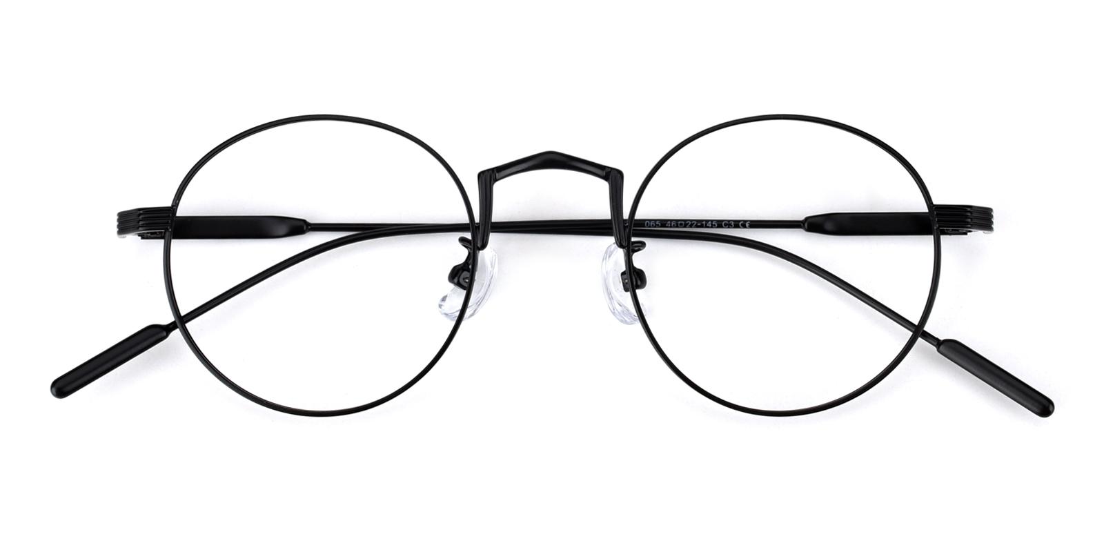 Vera-Black-Round-Metal-Eyeglasses-detail