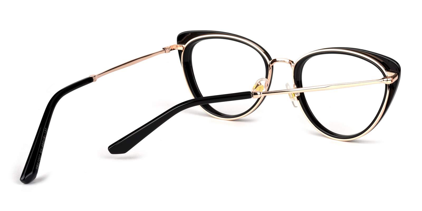 Hortensia-Black-Cat-TR-Eyeglasses-detail
