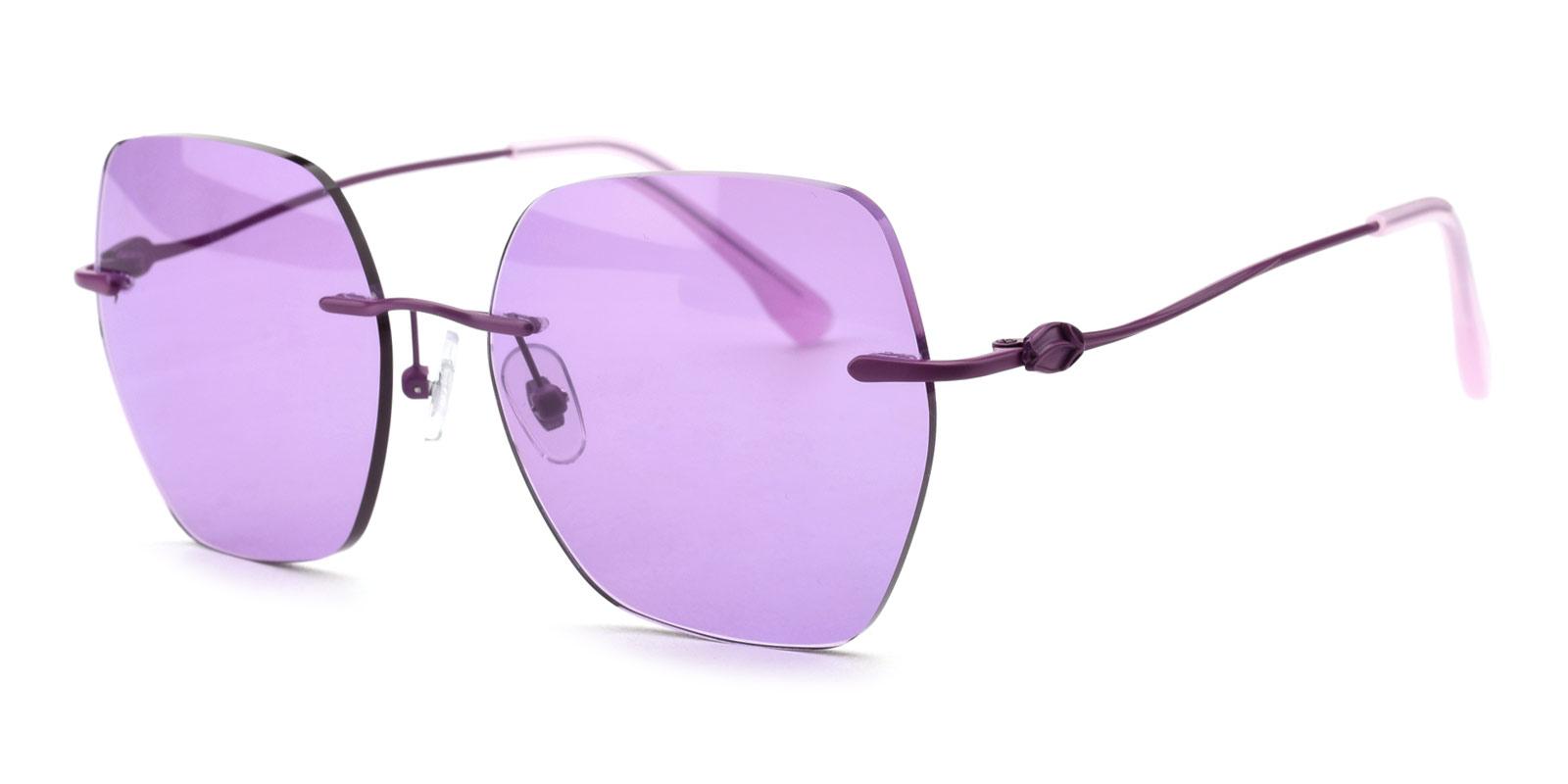 Renata-Purple-Geometric-Metal-Sunglasses-detail