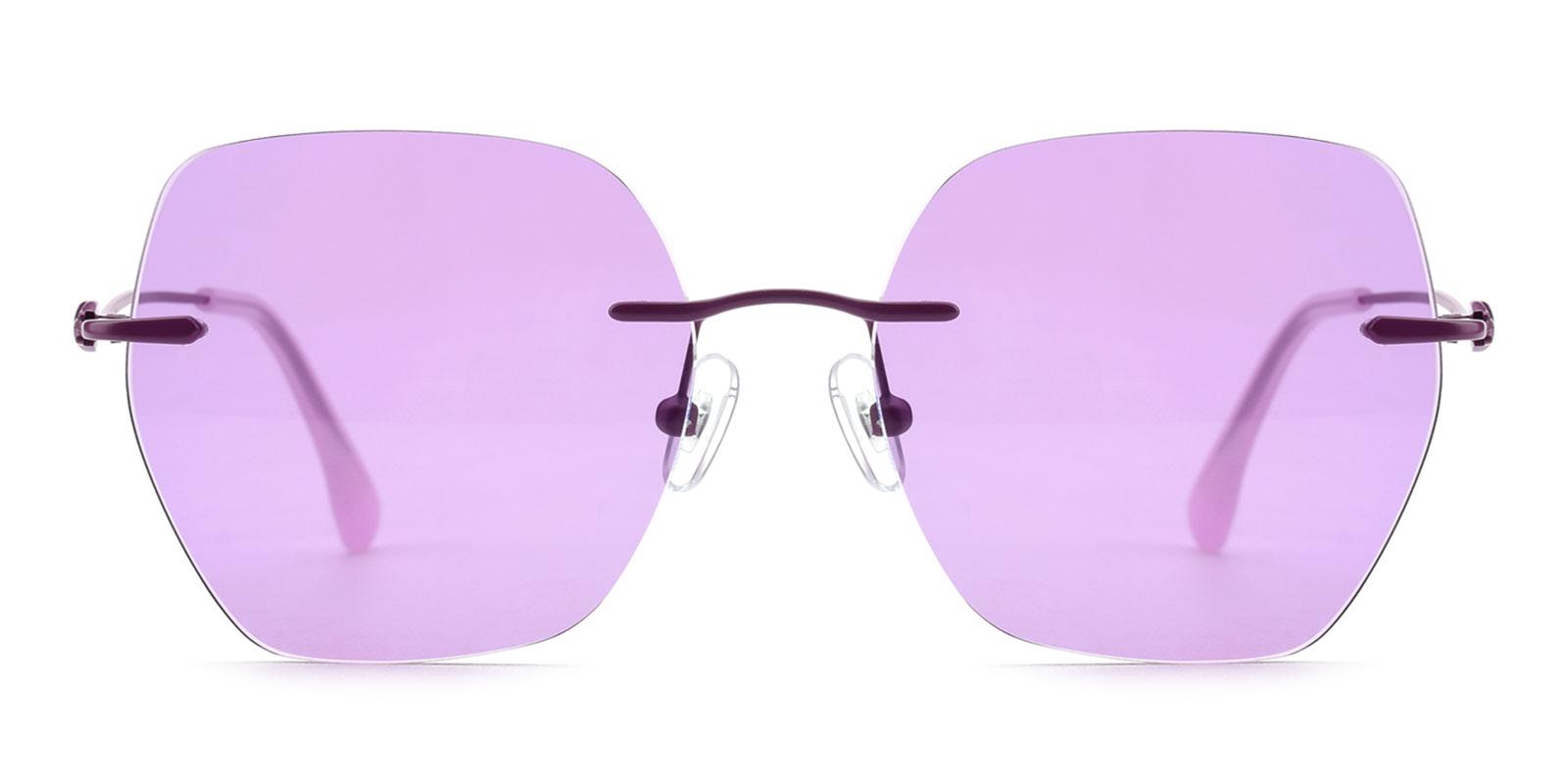 Renata-Purple-Geometric-Metal-Sunglasses-detail