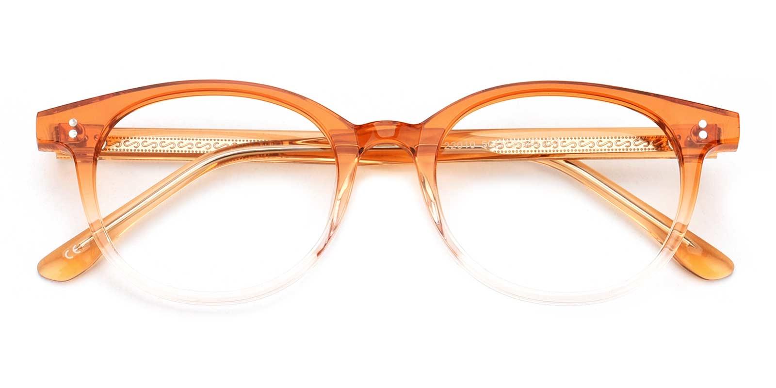 Barnat-Orange-Oval-Acetate-Eyeglasses-detail