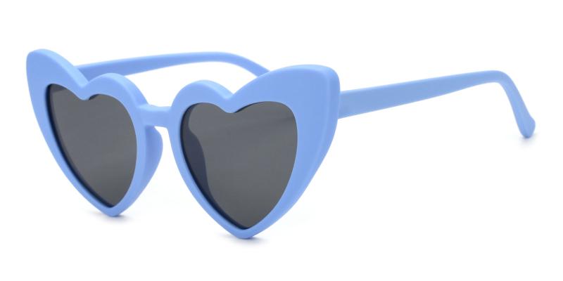 Retta Non Prescription Sunglasses-Blue-Sunglasses