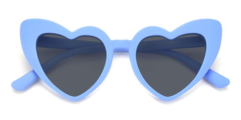 Retta Non Prescription Sunglasses-Blue-Sunglasses