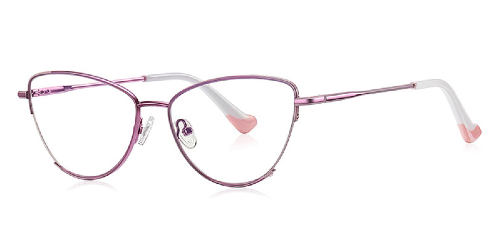 Renate-Purple-Cat-Metal-Eyeglasses-detail