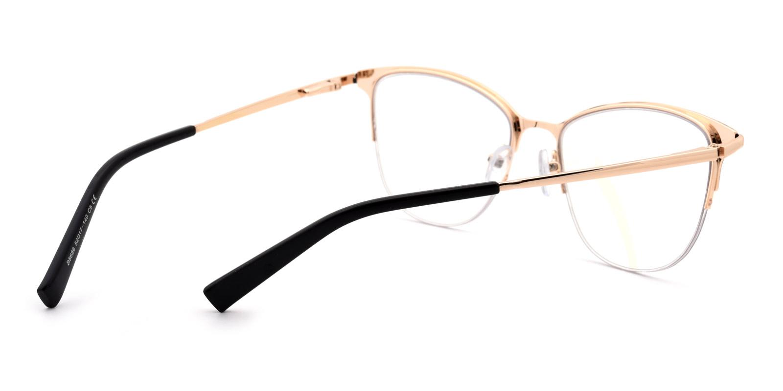 Kanta-Black-Browline-Metal-Eyeglasses-detail