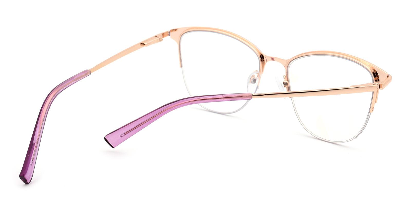 Kanta-Purple-Browline-Metal-Eyeglasses-detail