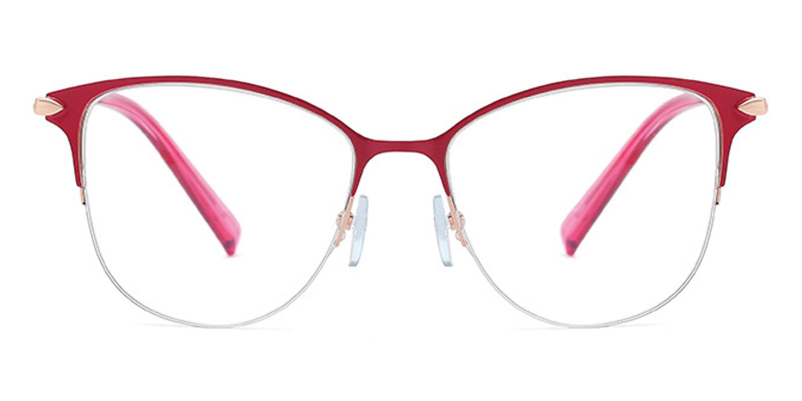 Kanta-Red-Browline-Metal-Eyeglasses-detail