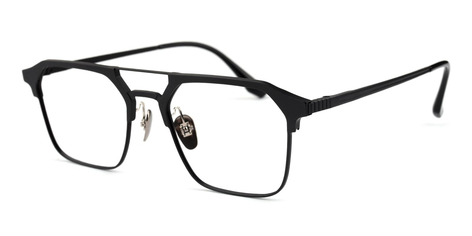 Bax-Black-Aviator-Titanium-Eyeglasses-detail