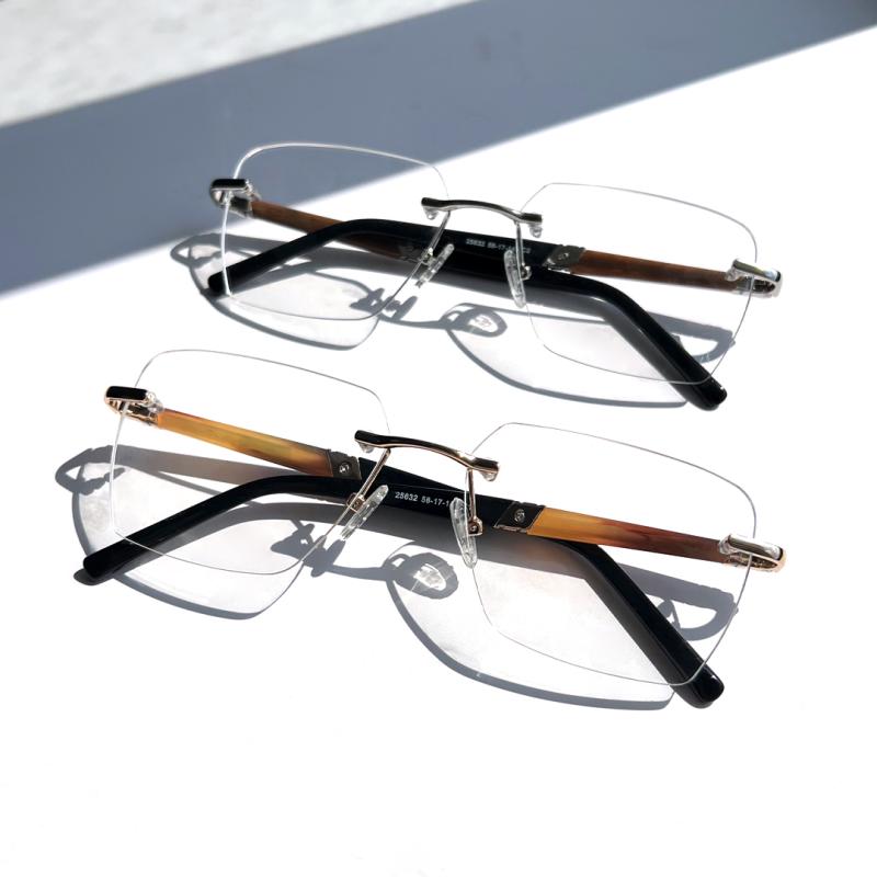 Avery-Silver-Rectangle-Combination-Eyeglasses-detail