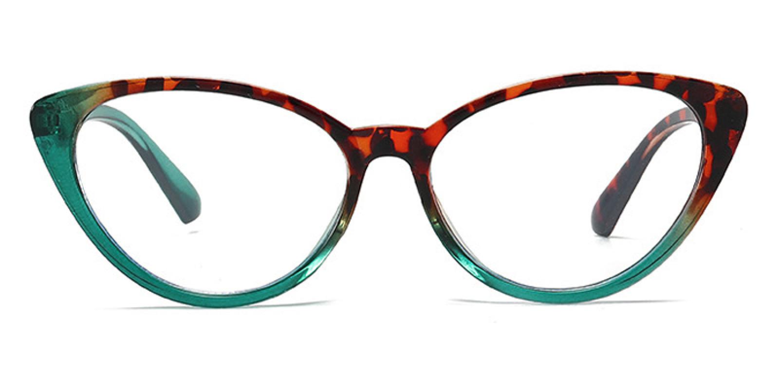 Clara-Green-Cat-Plastic-Eyeglasses-detail