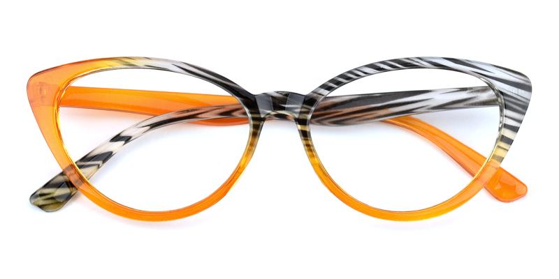 Clara-Orange-Eyeglasses