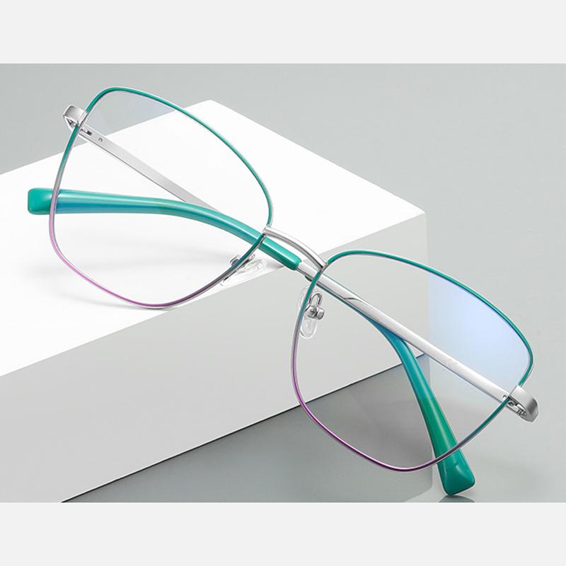 Sage-Green-Cat-Metal-Eyeglasses-detail
