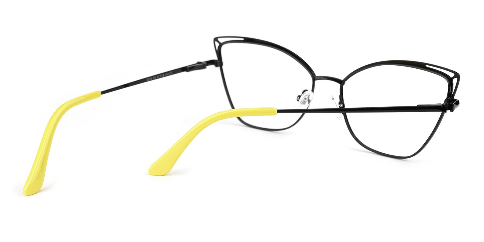 Kaylee-Yellow-Cat-Metal-Eyeglasses-detail