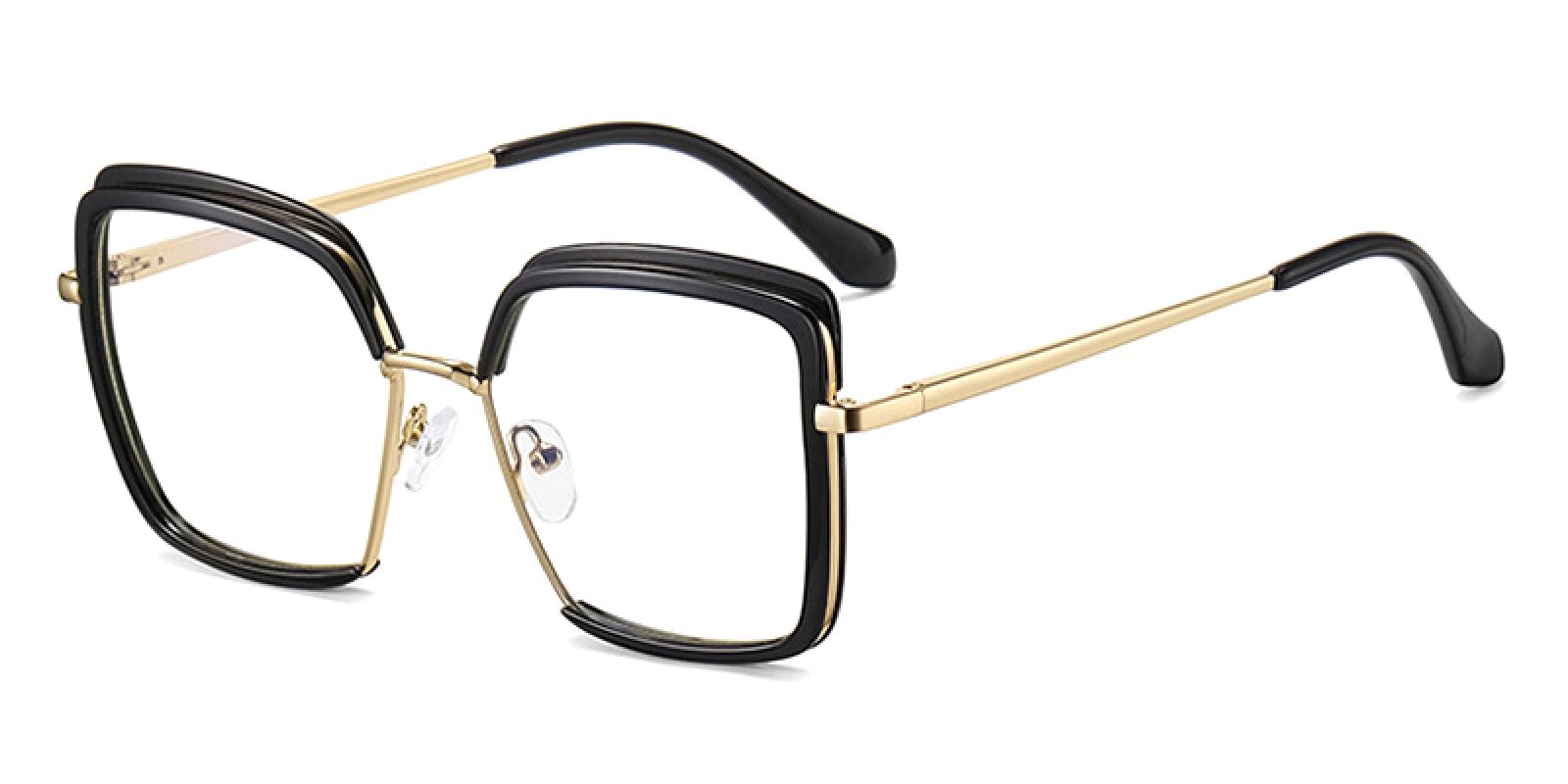 Bailey-Black-Square-Combination-Eyeglasses-detail