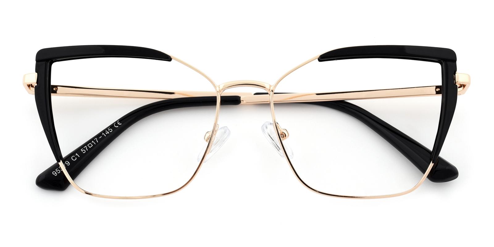 Nancie-Black-Cat-Combination-Eyeglasses-detail