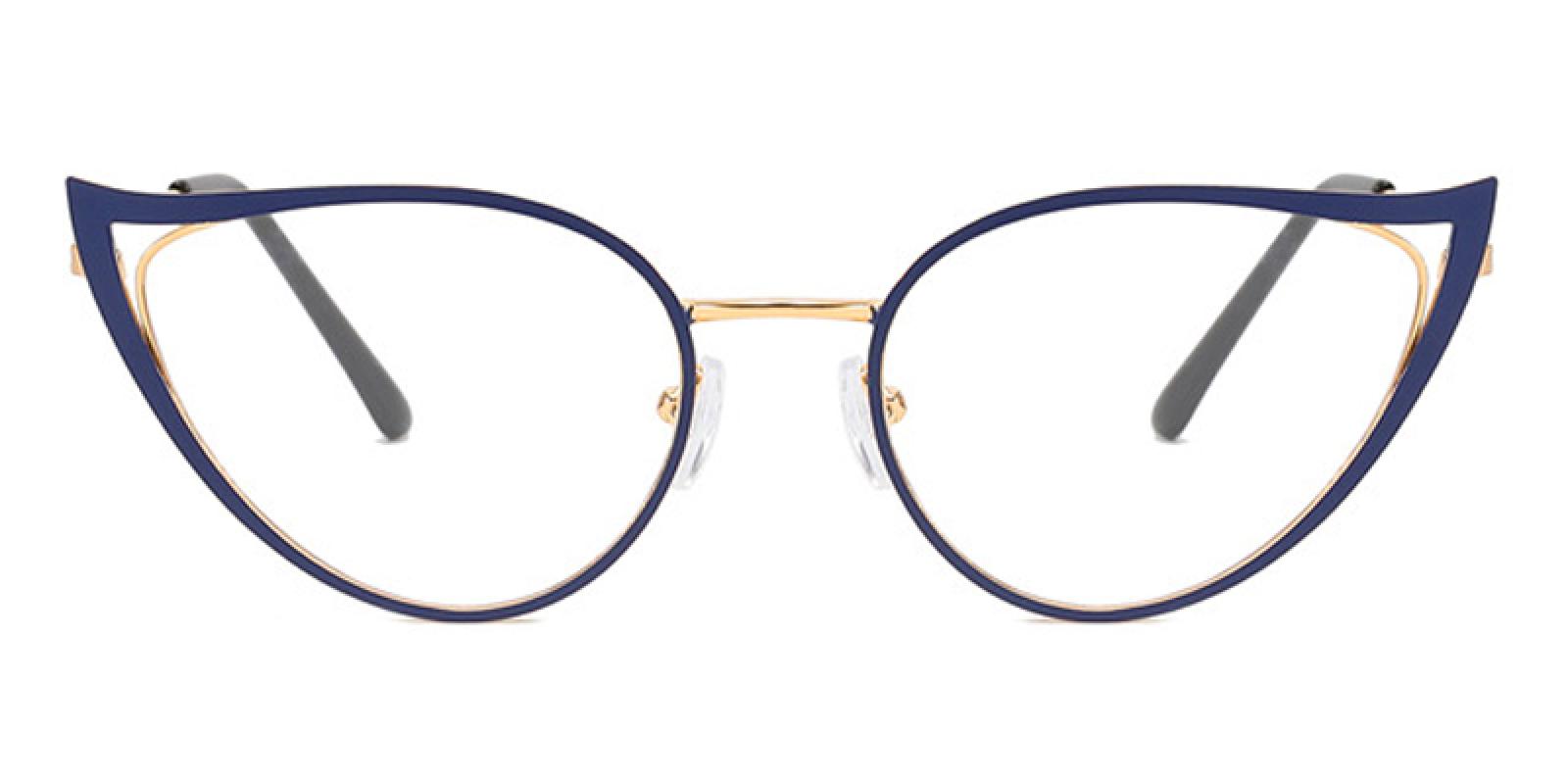 Fire-Blue-Cat-Metal-Eyeglasses-detail