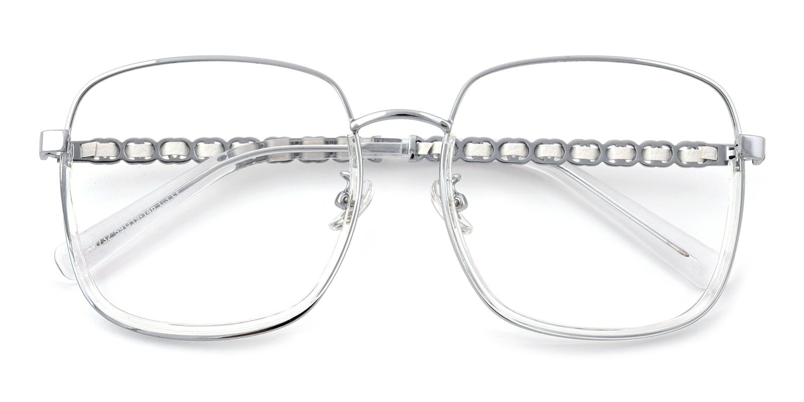 Clover-Silver-Square-Combination-Eyeglasses-detail