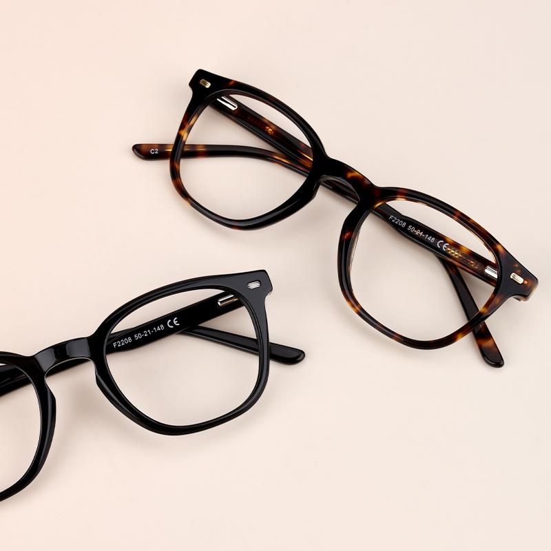 Ridley-Black-Rectangle-Acetate-Eyeglasses-detail