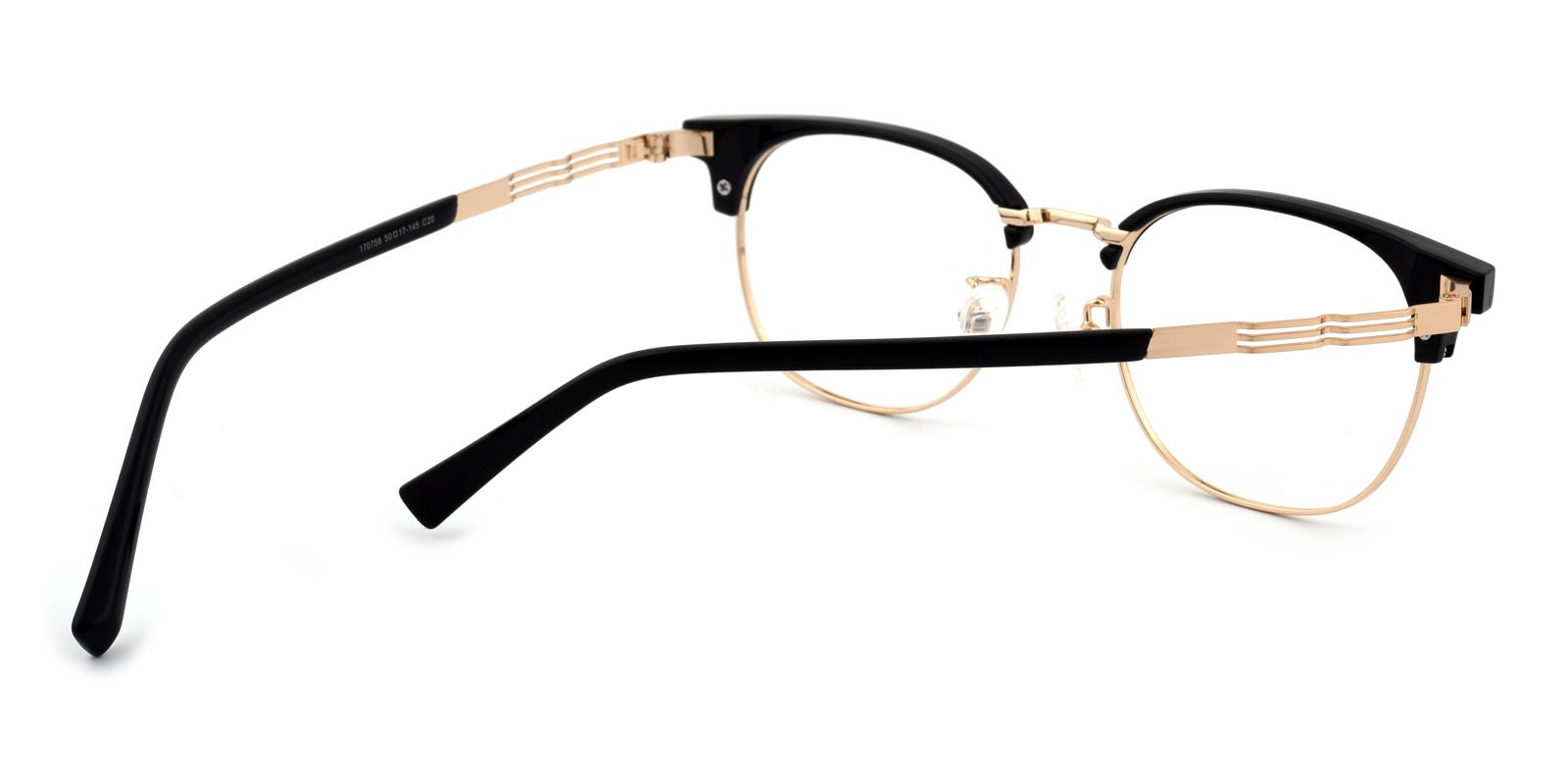 Noel-Black-Browline-Combination-Eyeglasses-detail