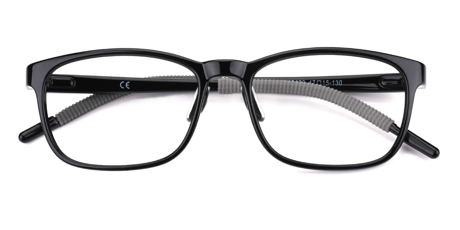 Dorsett-Black-Rectangle-TR-Eyeglasses-detail