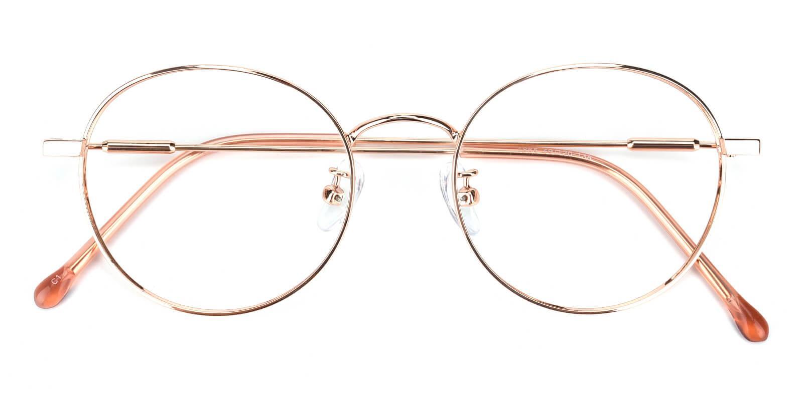 Hibbardr-Pink-Round-Metal-Eyeglasses-detail