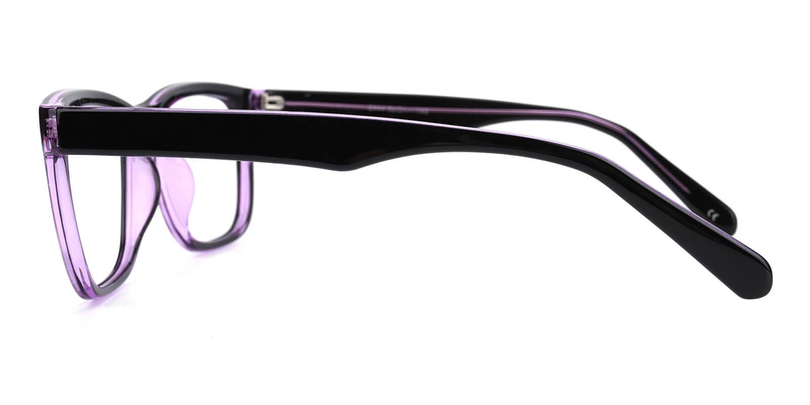 Colaan-Purple-Square-Plastic-Eyeglasses-detail
