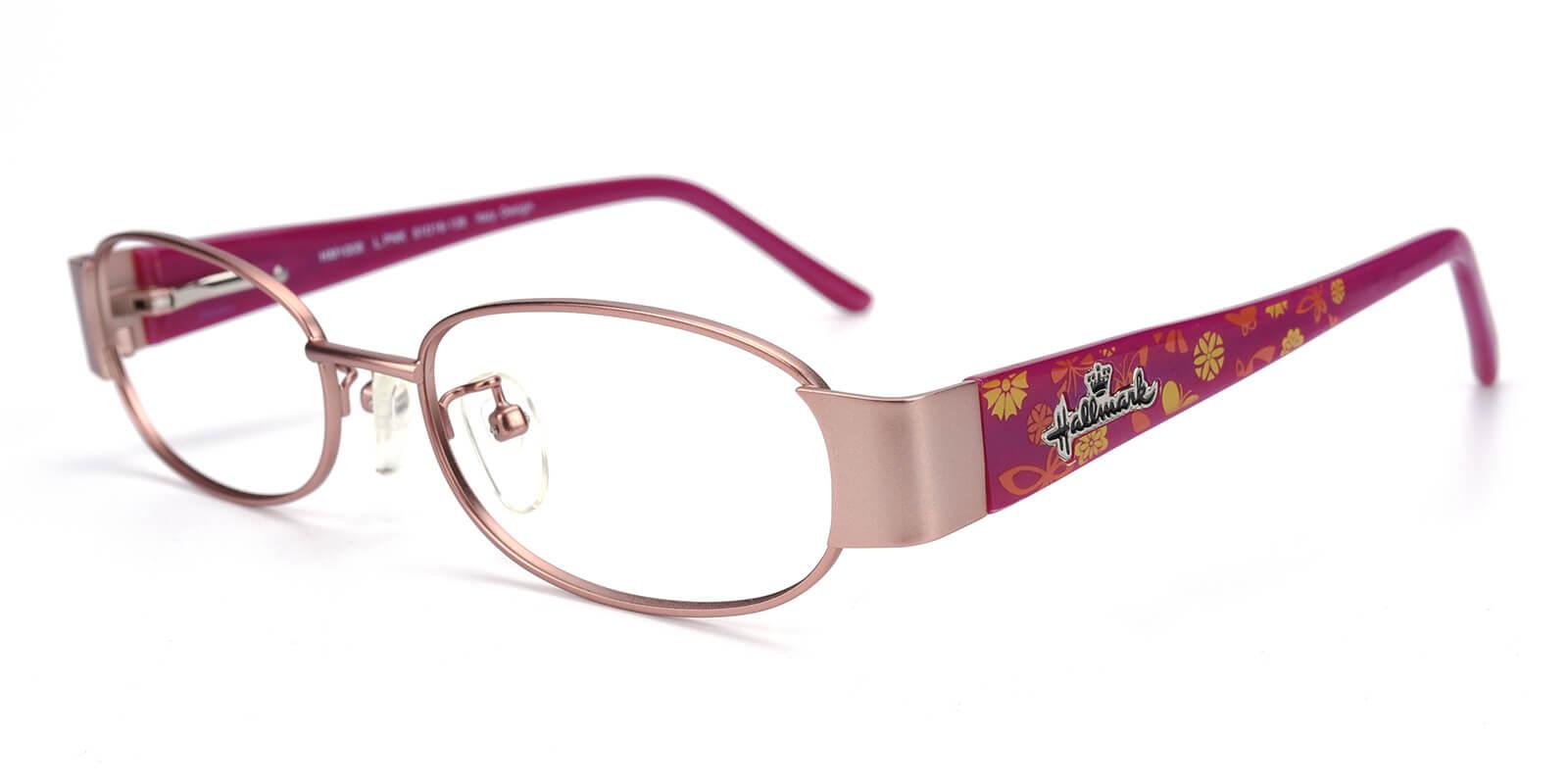 Angeline-Pink-Oval-Metal-Eyeglasses-detail