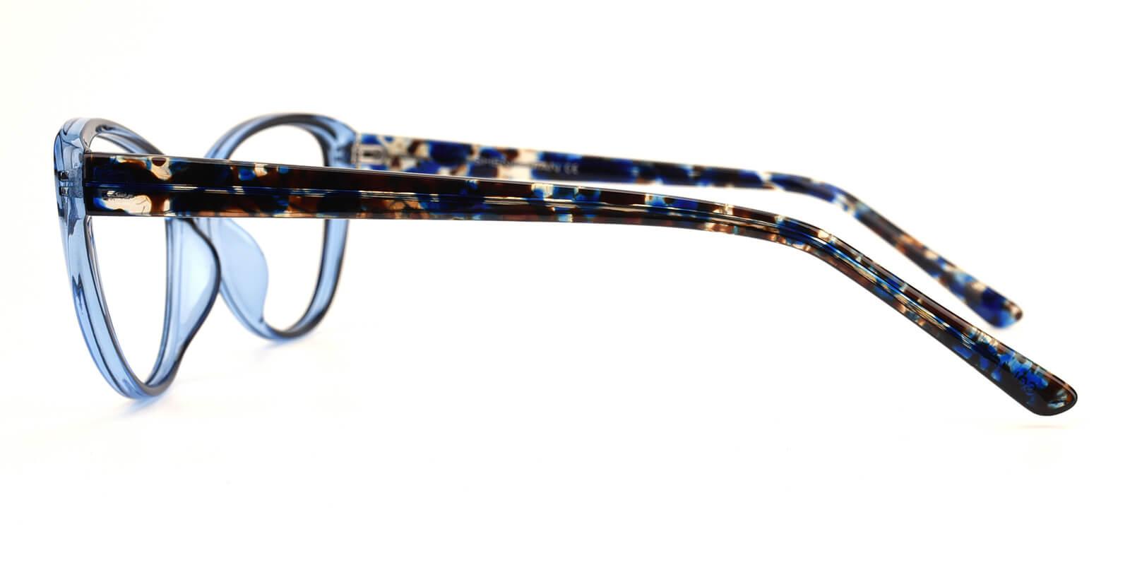 Slackey-Blue-Cat / Round-Acetate-Eyeglasses-detail