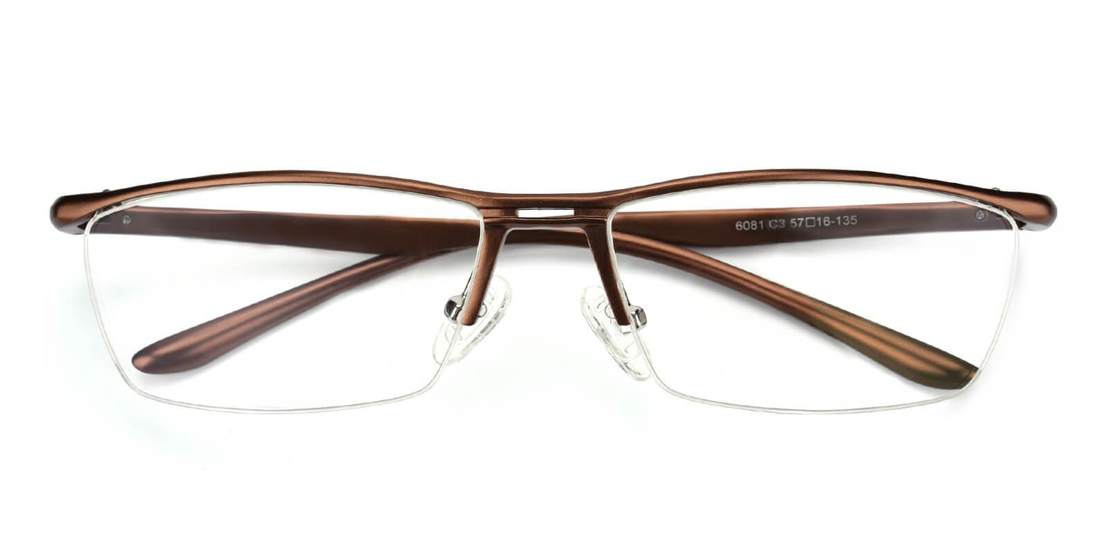 Vauseper-Brown-Rectangle-Metal-Eyeglasses-detail