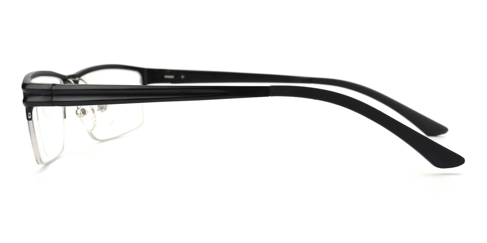 Leonado-Black-Rectangle-Metal-Eyeglasses-detail