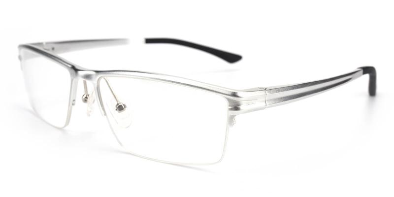 Leonado-Silver-Eyeglasses